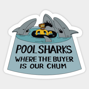 Pool Sharks Sticker